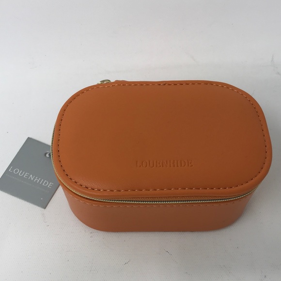 Louenhide Travel Jewellery Case, Travel Size - Orange/Light Gold - Picture 2 of 11